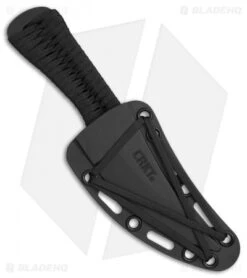 CRKT Scrub Tactical Fixed Blade Knife (3.75" Black) 2712 -Crkt CRKT Scrub Tactical Black 2712 BHQ 76694 er sheath