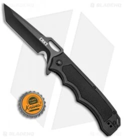 CRKT Septimo "Forged By War" Liner Lock Knife Black (3.62" Black) 7050 -Crkt CRKT Septimo Forged By War LL Black Black 7050 BHQ 71243 jr bottlecap