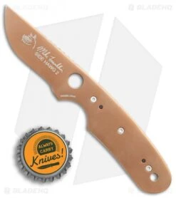 CRKT Side Hawg 2 Fixed Blade Neck Knife W/ Pivot Sheath (2.25" Bronze) 2404BR -Crkt CRKT Side Hawg 2 neck knife pivot sheath bronze 2404BR BHQ 69071 er size