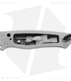 CRKT TSR Terzuola Survival Rescue Fixed Blade Knife Black GFN (4.3" Satin ) 2061 -Crkt CRKT T SR Terzuola survival rescue black GFN satin 2061 BHQ 51818 er open