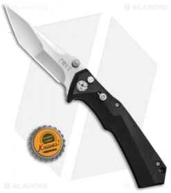 CRKT Tighe Tac Two Tanto Automatic Knife GRN (3.25" Satin) 5235-Conv -Crkt CRKT Tighe Tac Two Tanto GRN CONV CRKT 5235 BHQ 71811 jr bottlecap