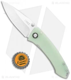 CRKT Tuna Frame Lock Knife Natural G-10 (3.25" Stonewash D2) -Crkt CRKT Tuna FL Natural G 10 SW 2520JSD2 BHQ 114001 jr bottlecap