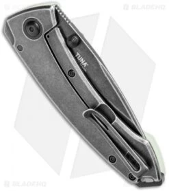 CRKT Tuna Frame Lock Blade HQ Exclusive Knife Natural G-10 (3.25" Smokewash D2) -Crkt CRKT Tuna FL Natural G 10 Smokewash 2520JKD2 BHQ 114002 jr side