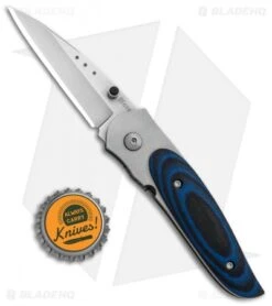 CRKT Viele Mini Wasp Liner Lock Knife Black/Blue G-10 (2.5" Bead Blast) 8001 -Crkt CRKT Viele Mini Wasp LL Black Blue G 10 BB 8001 BHQ 85976 jr bottlecap