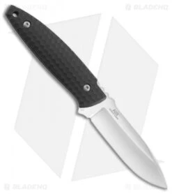 CRKT Lucas Burnley Aux Fixed Blade Knife Black (3.5" Satin) 1200 -Crkt CRKT lucas burnley aux black satin 1200 BHQ 51813 er side