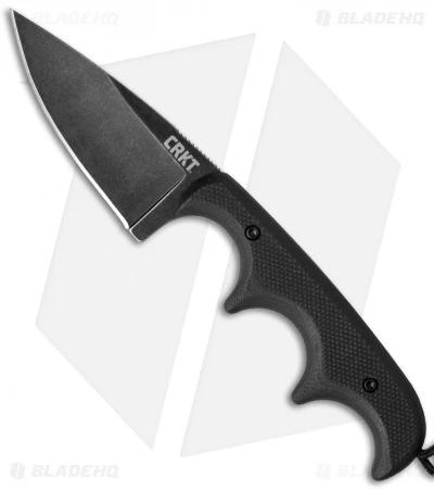 CRKT Folts Minimalist Drop Point Neck Knife Black G-10 (2" Black SW) 2384K 3 CRKT Folts Minimalist Drop Point Neck Knife Black G-10 (2" Black SW) 2384K
