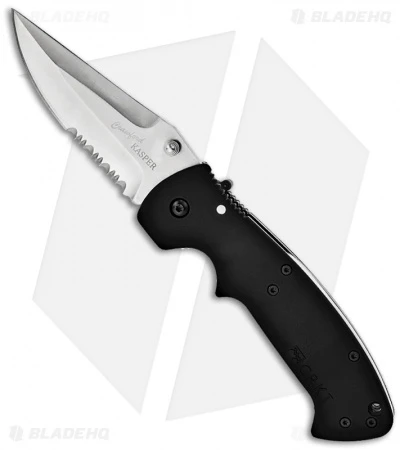 CRKT Crawford Kasper Liner Lock Knife (3.75" Satin Serr) 6783SZ 3 CRKT Crawford Kasper Liner Lock Knife (3.75" Satin Serr) 6783SZ