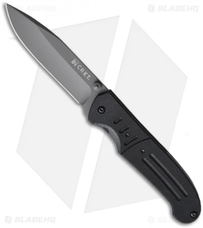 CRKT Ignitor T Spring Assisted Knife W/ Black G10 (3.38" Gray Plain) 6860 3 CRKT Ignitor T Spring Assisted Knife W/ Black G10 (3.38" Gray Plain) 6860