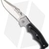 CRKT The Natural 2 Spring Assisted Knife Black Micarta (3.25" Satin Plain) 7080M -Crkt crkt 7080m the natural 2
