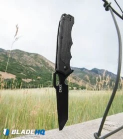 CRKT Septimo "Forged By War" Liner Lock Knife Black (3.62" Black) 7050 -Crkt crkt Septimo 7050 BHQ 71243 dl