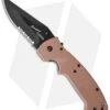 CRKT Crawford Kasper Liner Lock Knife Tan Zytel (3.75" Black Serr) 6783DB -Crkt crkt crawford kasper tan 6783db cm
