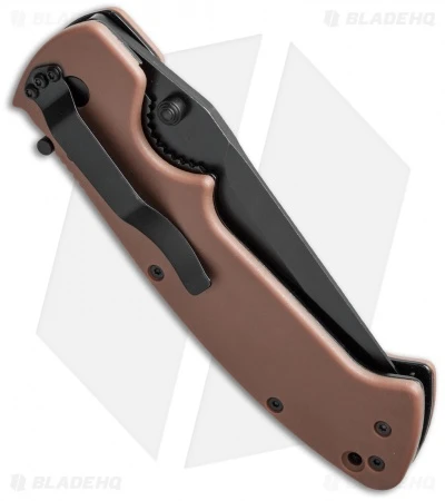 CRKT Crawford Kasper Liner Lock Knife Tan Zytel (3.75" Black Serr) 6783DB 5 CRKT Crawford Kasper Liner Lock Knife Tan Zytel (3.75" Black Serr) 6783DB - Image 3