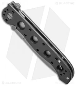 CRKT Kit Carson M16-03S Classic Spear Point Flipper Knife Al (3.5" Bead Blast) -Crkt crkt m16 03s bottom cm