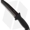 CRKT M60-16NK SOTFB Large Fixed Blade Tanto Knife (6.13" Black Serr) -Crkt crkt m60 16nk softb black
