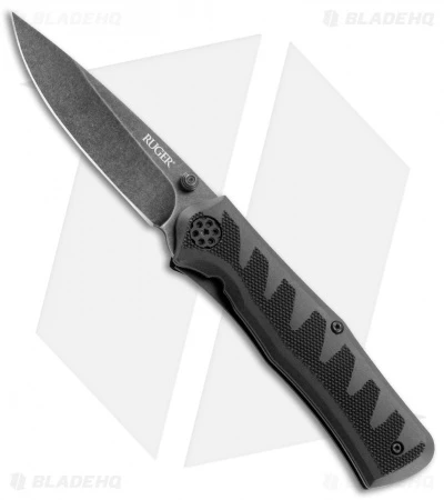CRKT Ruger Knives Crack Shot: Compact A/O Knife (3.5" Black SW) R1201K 2 CRKT Ruger Knives Crack Shot: Compact A/O Knife (3.5" Black SW) R1201K