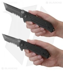 CRKT Ruger Knives 2-Stage Tanto Flipper Knife (4" Black SW Serr) R2102K 7 CRKT Ruger Knives 2-Stage Tanto Flipper Knife (4" Black SW Serr) R2102K -Crkt crkt ruger r2103k hand cm 2