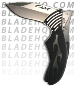 CRKT Fulcrum Flame Folding Knife (2.75" Satin) 7406 -Crkt crktfulcrumcarvedinprocess