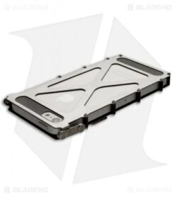 CRKT INoxCase Stainless Steel IPhone 5 Case 360Â° Cover INOX5SX -Crkt inox inoxcase iphone5 stainless steel satin 360 inox5sx back